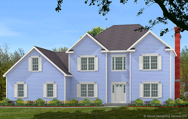 Colonial Home front elevation